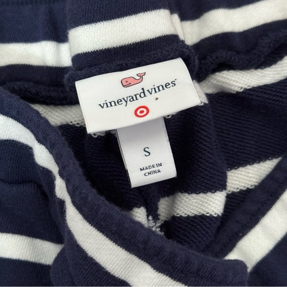 Vineyard Vines For Target Striped Boat Pants Navy Blue White Sailor Buttons S - Picture 9 of 9